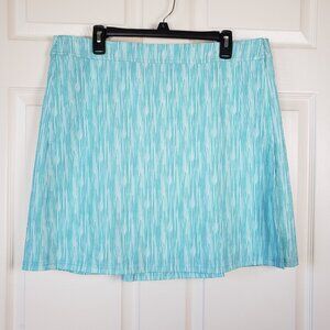 Ripskirt Hawaii NWT Watercolor mini Stripes Aqua Velcro Wrap Skirt Size XL
